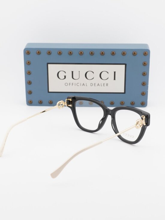 Gucci GG1205O 001 Cat Eye Eyeglasses 52mm - Black main image 4